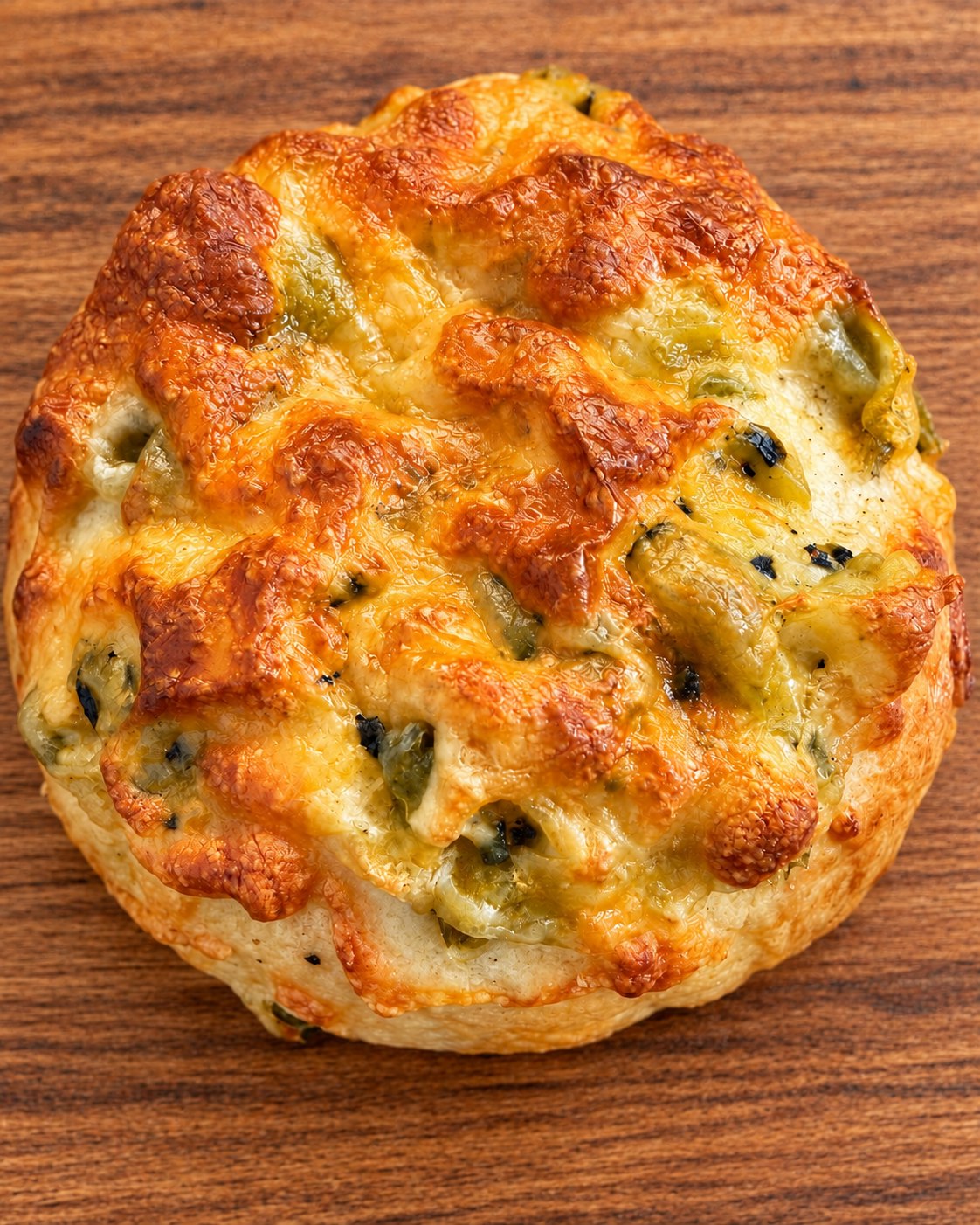 Hatch green chili cheddar bagel